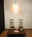 Pink Glass Leaf Chandelier - Simprolos