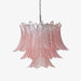 Pink Glass Leaf Chandelier - Simprolos