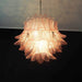 Pink Glass Leaf Chandelier - Simprolos