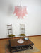Pink Glass Leaf Chandelier - Simprolos