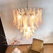 Pink Glass Petals Chandelier - Simprolos