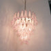 Pink Glass Petals Chandelier - Simprolos