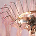 Pink Glass Petals Chandelier - Simprolos