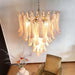 Pink Glass Petals Chandelier - Simprolos