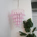 Pink Glass Petals Chandelier - Simprolos