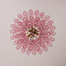 Pink Glass Prism Chandelier - Simprolos
