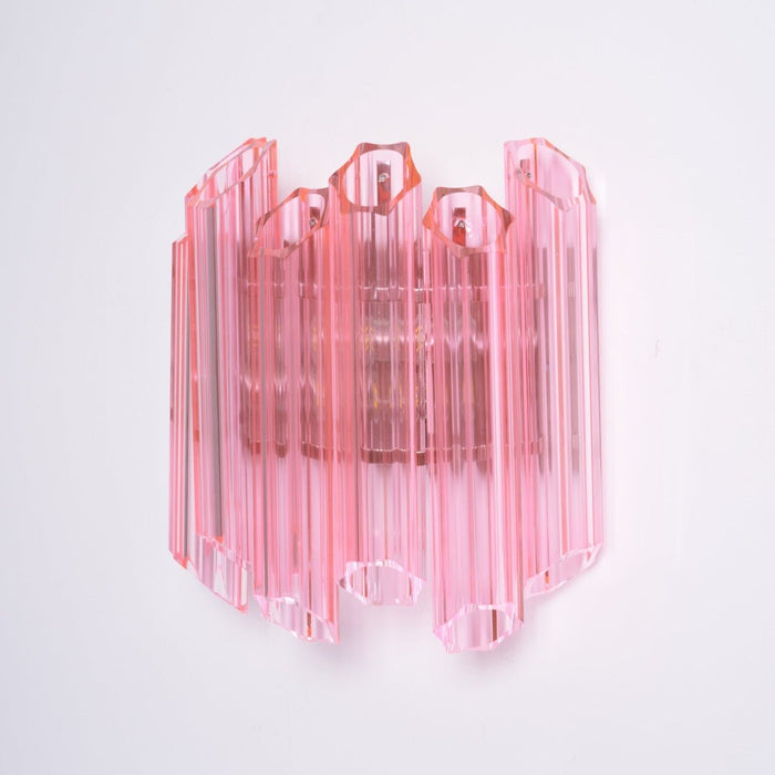 Pink Palermo Glass Wall Lamp - Simprolos