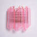 Pink Palermo Glass Wall Lamp - Simprolos