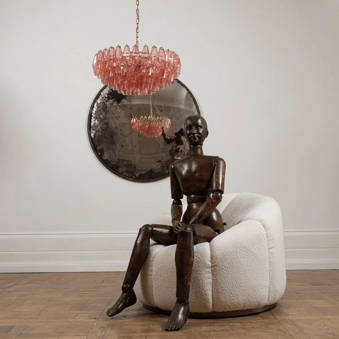 Pink Polygon Drop Chandelier - Simprolos
