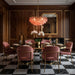 Pink Polygon Drop Chandelier - Simprolos