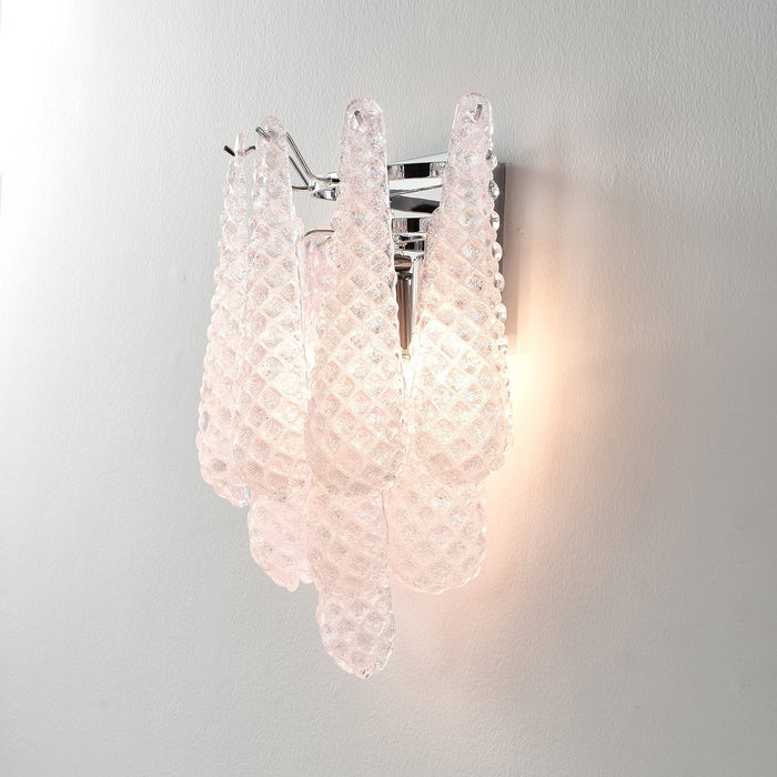 Pink Waffle Wall Sconce - Simprolos