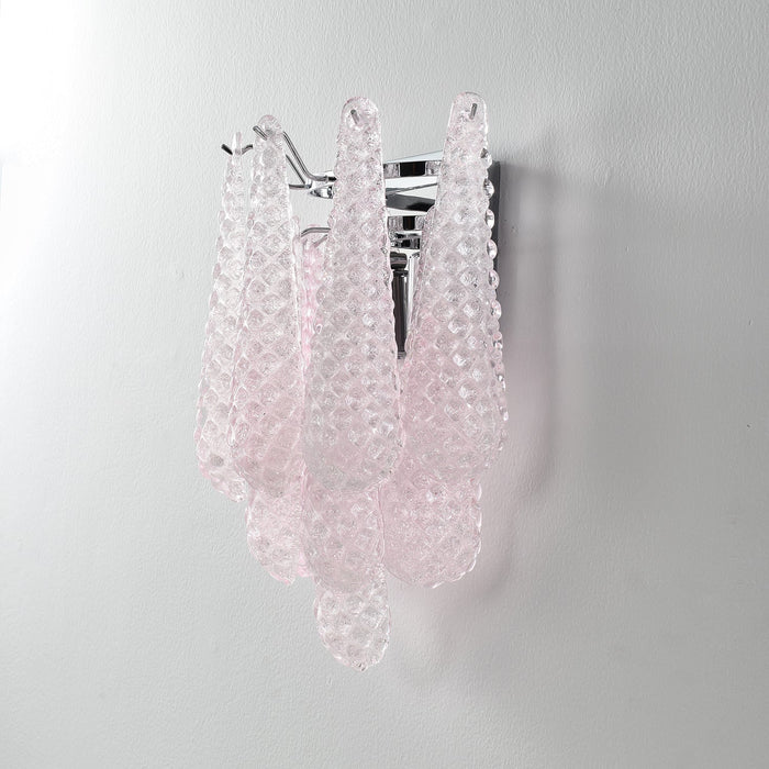 Pink Waffle Wall Sconce - Simprolos