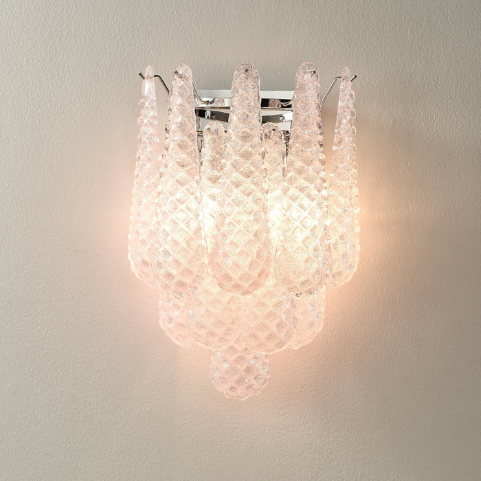 Pink Waffle Wall Sconce - Simprolos