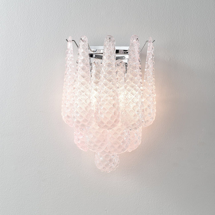 Pink Waffle Wall Sconce - Simprolos