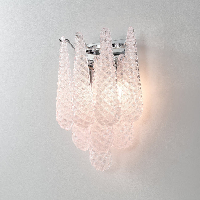 Pink Waffle Wall Sconce - Simprolos