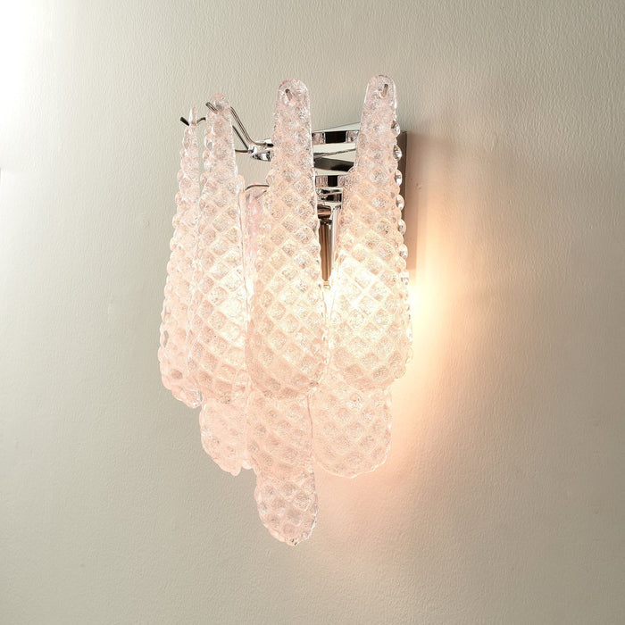 Pink Waffle Wall Sconce - Simprolos
