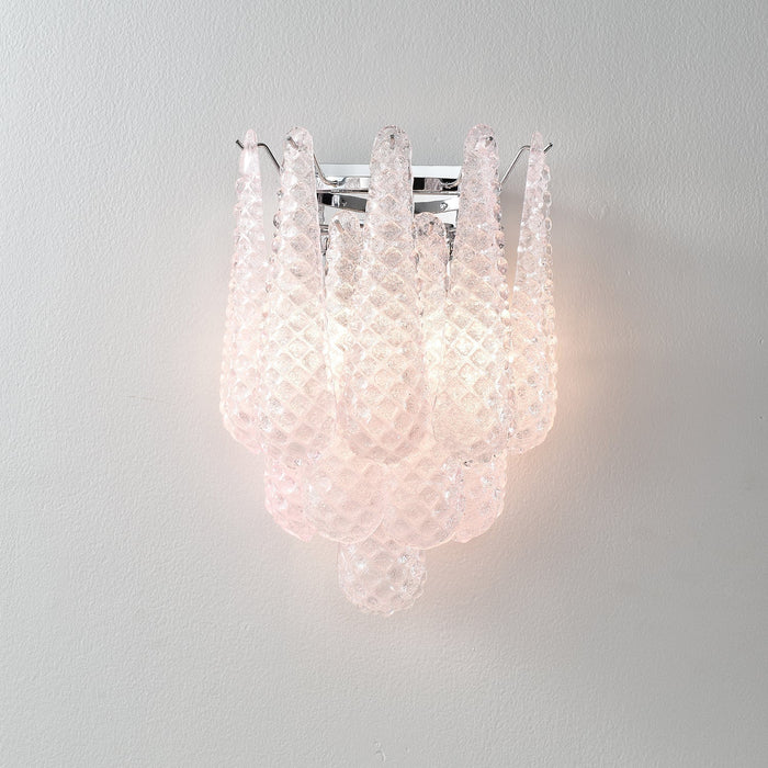 Pink Waffle Wall Sconce - Simprolos