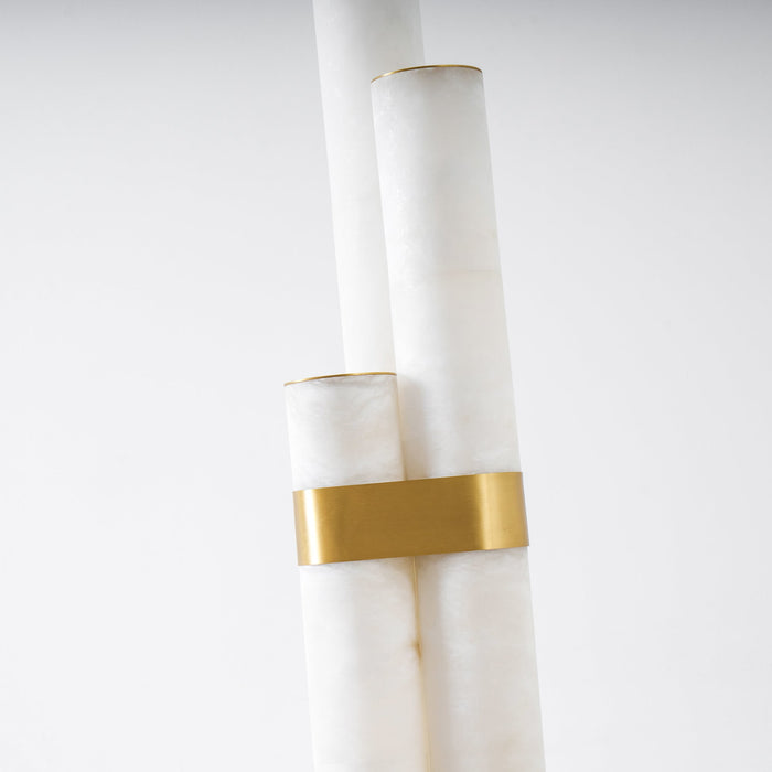 Piped Alabaster Floor Lamp - Simprolos