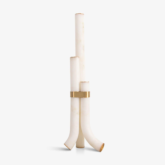 Piped Alabaster Floor Lamp - Simprolos