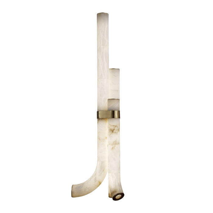 Piped Alabaster Floor Lamp - Simprolos