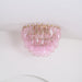 Poliedri Glass Pink Ceiling Light - Simprolos