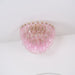 Poliedri Glass Pink Ceiling Light - Simprolos