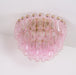 Poliedri Glass Pink Ceiling Light - Simprolos
