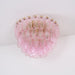 Poliedri Glass Pink Ceiling Light - Simprolos