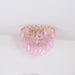 Poliedri Glass Pink Ceiling Light - Simprolos