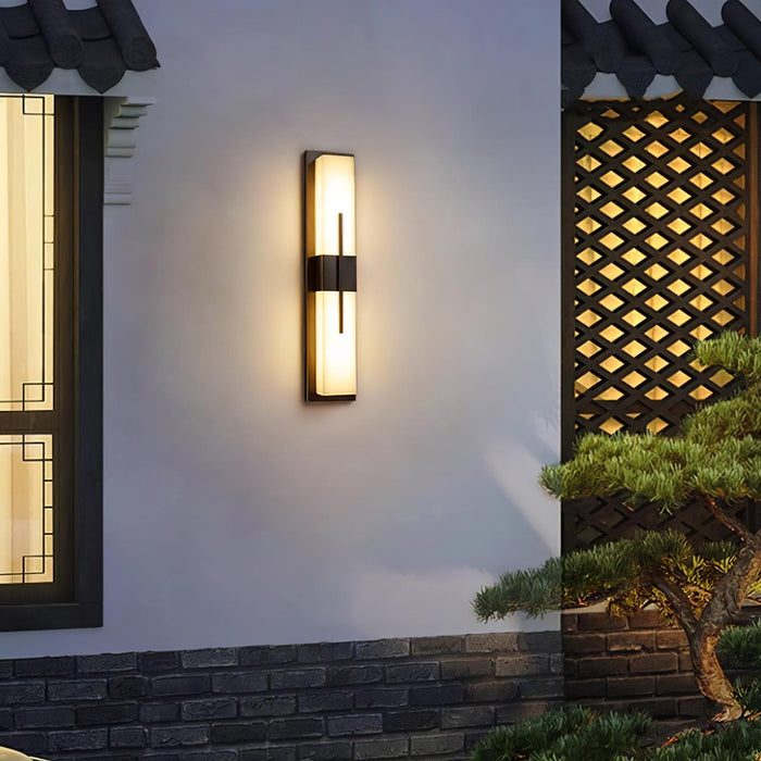 Possini Outdoor Alabaster Wall Light - Simprolos