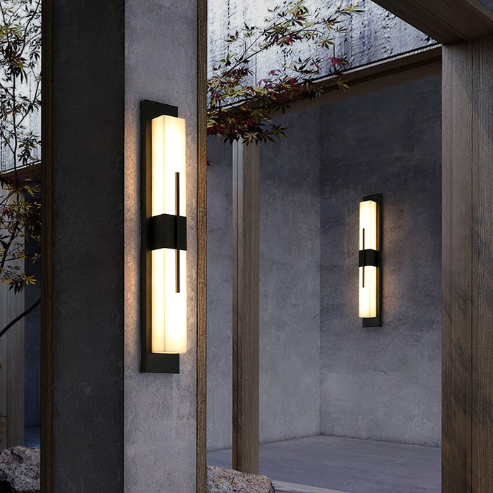 Possini Outdoor Alabaster Wall Light - Simprolos