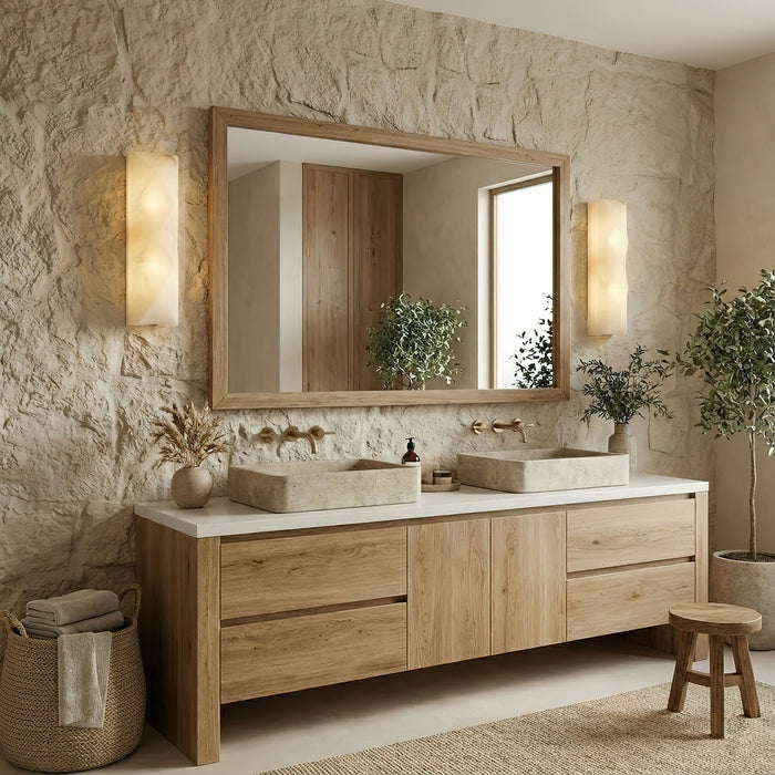 Prism Alabaster Wall Sconce - Simprolos