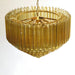 Prism Amber Glass Chandelier - Simprolos