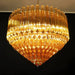 Prism Amber Glass Chandelier - Simprolos