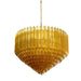 Prism Amber Glass Chandelier - Simprolos