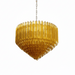 Prism Amber Glass Chandelier - Simprolos