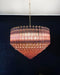 Prism Pink Glass Chandelier - Simprolos