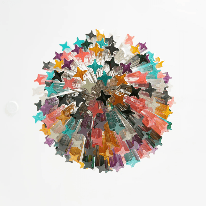 Prismatic Glass Colorful Chandelier - Simprolos