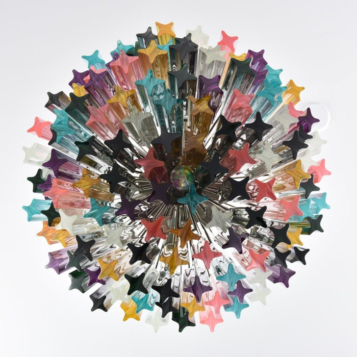 Prismatic Glass Colorful Chandelier - Simprolos