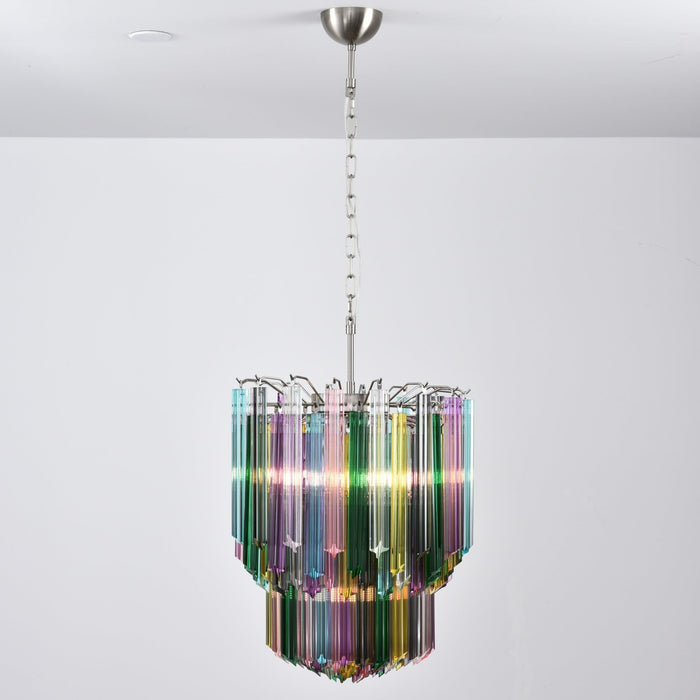 Prismatic Glass Colorful Chandelier - Simprolos