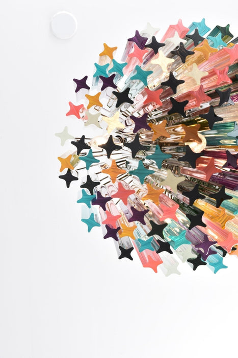 Prismatic Glass Colorful Chandelier - Simprolos