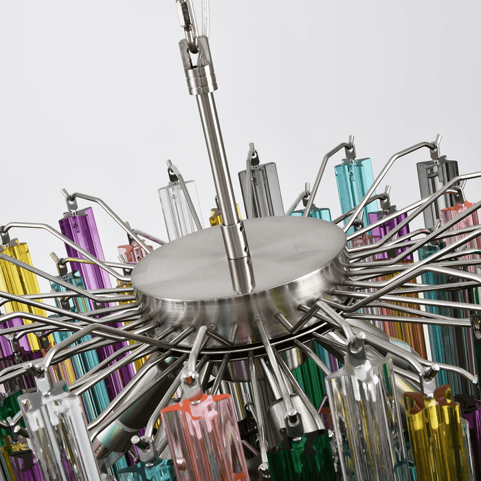 Prismatic Glass Colorful Chandelier - Simprolos