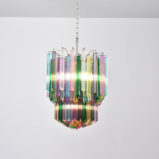Prismatic Glass Colorful Chandelier - Simprolos