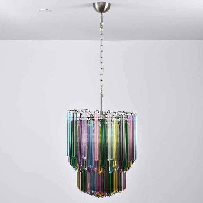 Prismatic Glass Colorful Chandelier - Simprolos