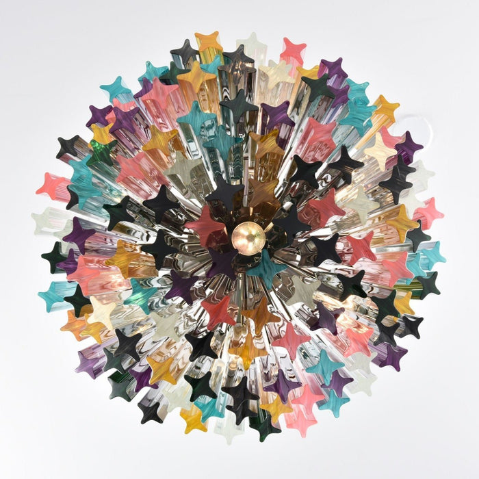 Prismatic Glass Colorful Chandelier - Simprolos