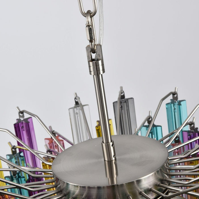 Prismatic Glass Colorful Chandelier - Simprolos