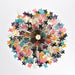 Prismatic Glass Colorful Chandelier - Simprolos