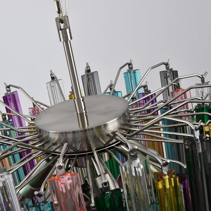 Prismatic Glass Colorful Chandelier - Simprolos