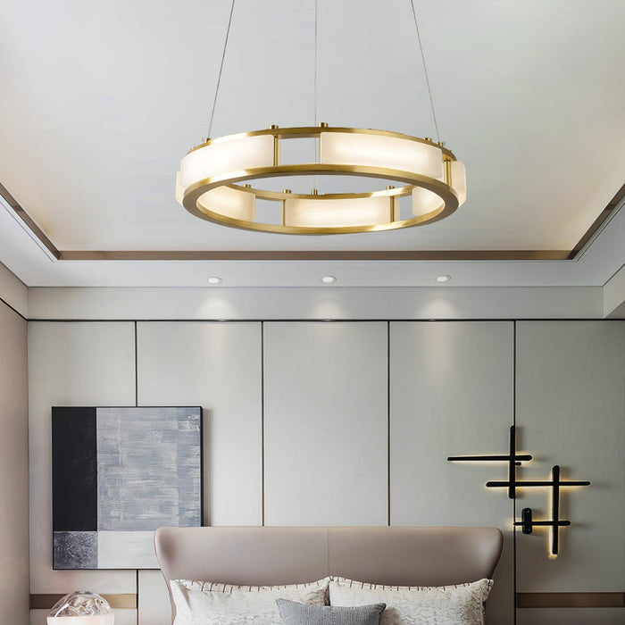 Qatar Alabaster Chandelier - Simprolos
