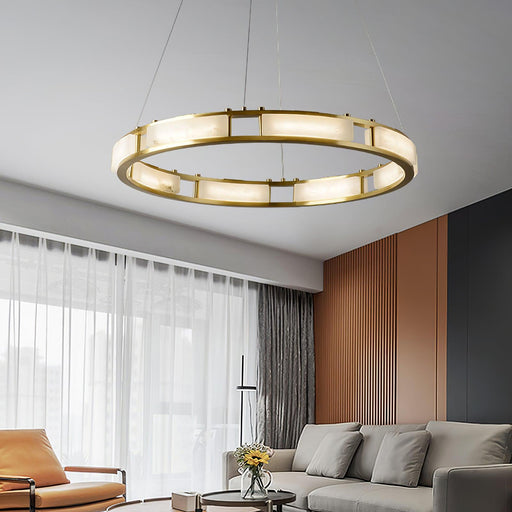 Qatar Alabaster Chandelier - Simprolos